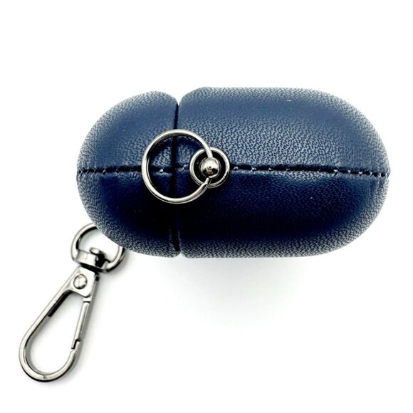 NWT NAVY BLUE Smooth Leather Case for Apple Airpods Pro 2 - Picture 5 of 9